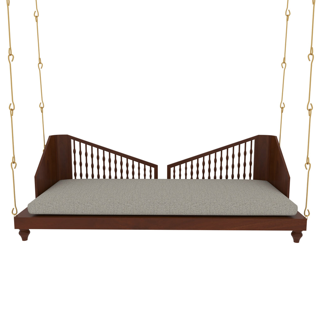 Gaia Spindle Upholstered Hanging Swing — view 3
