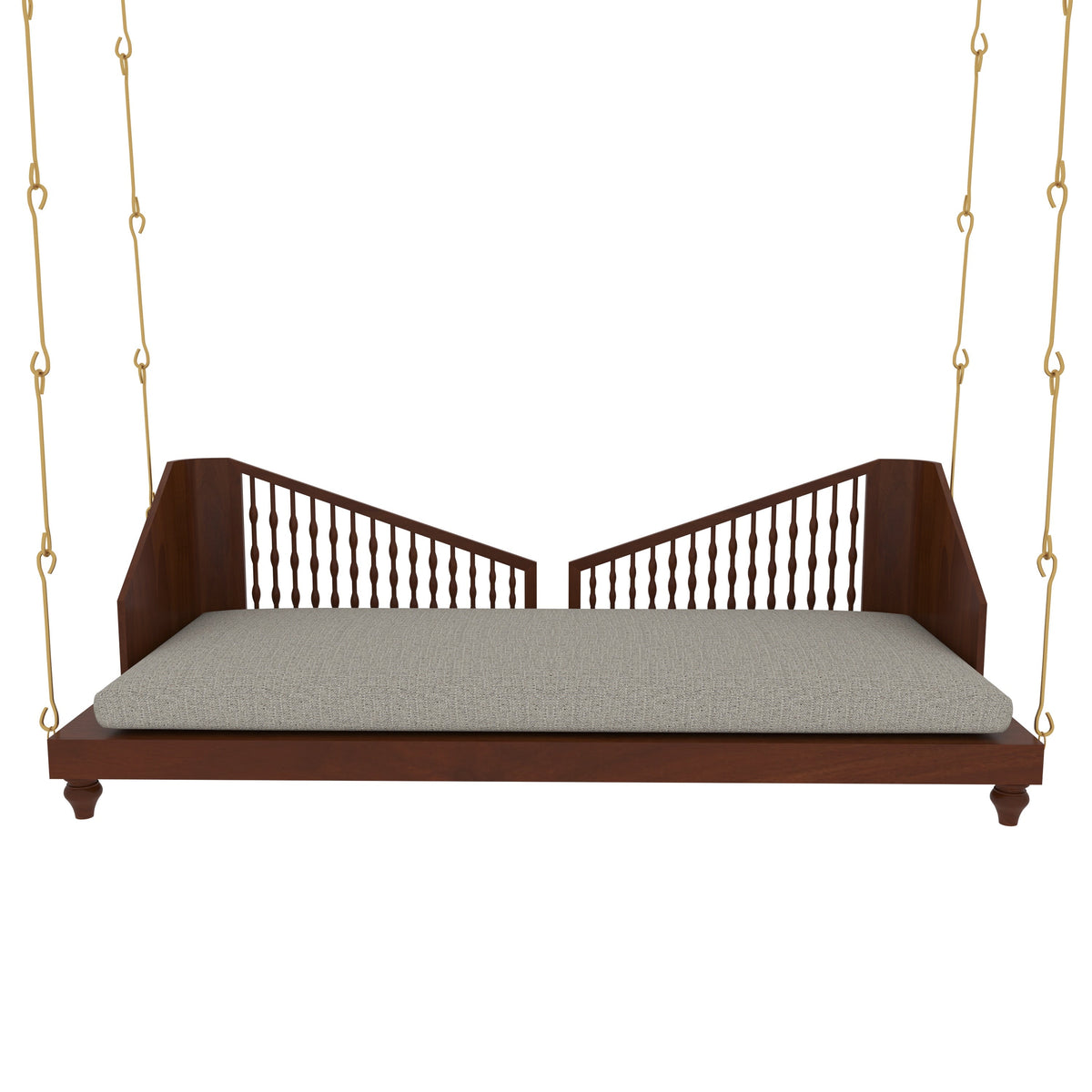 Gaia Spindle Upholstered Hanging Swing — view 3