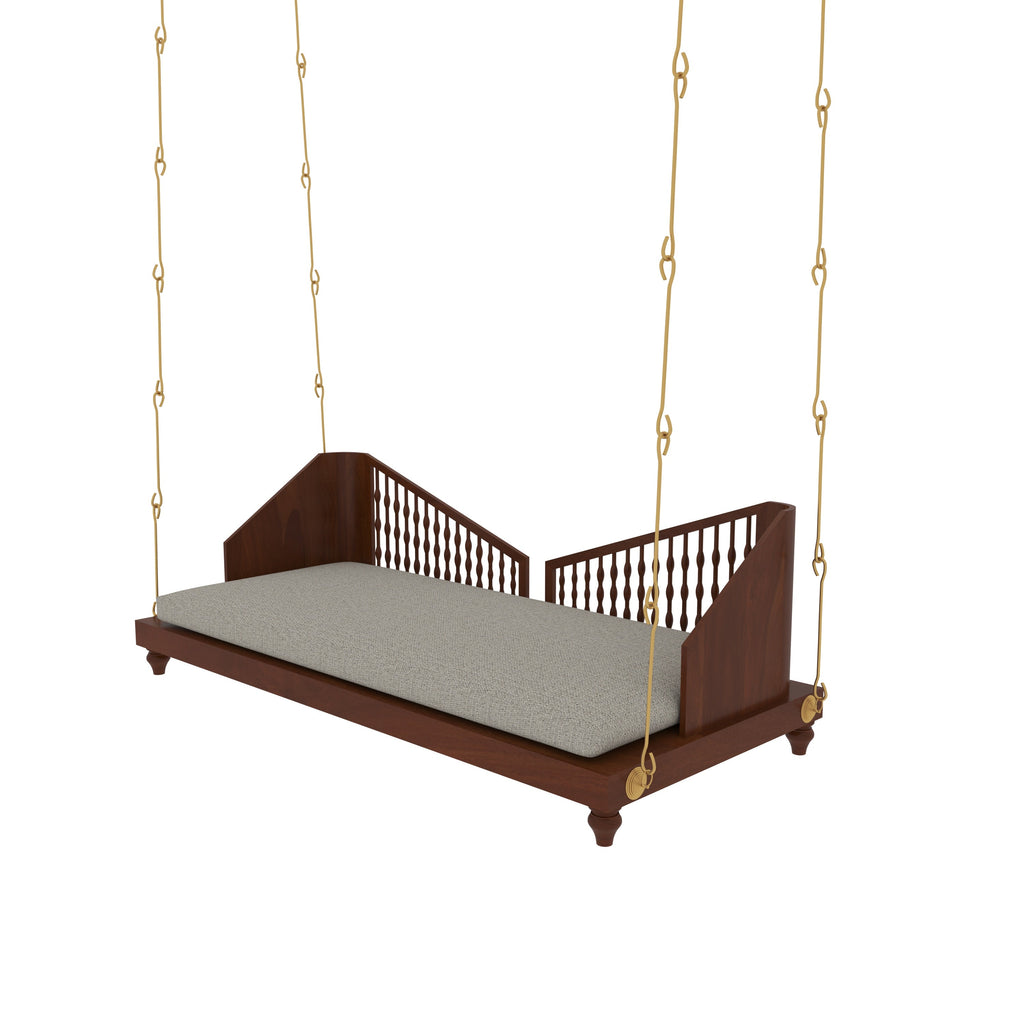 Gaia Spindle Upholstered Hanging Swing — view 4