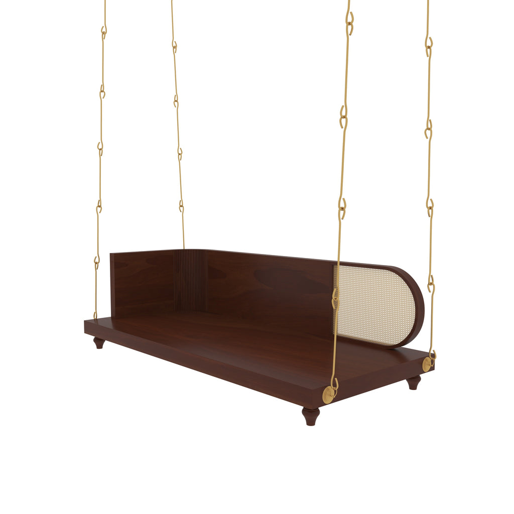 Flora Solid Wood Hanging Swing — view 4