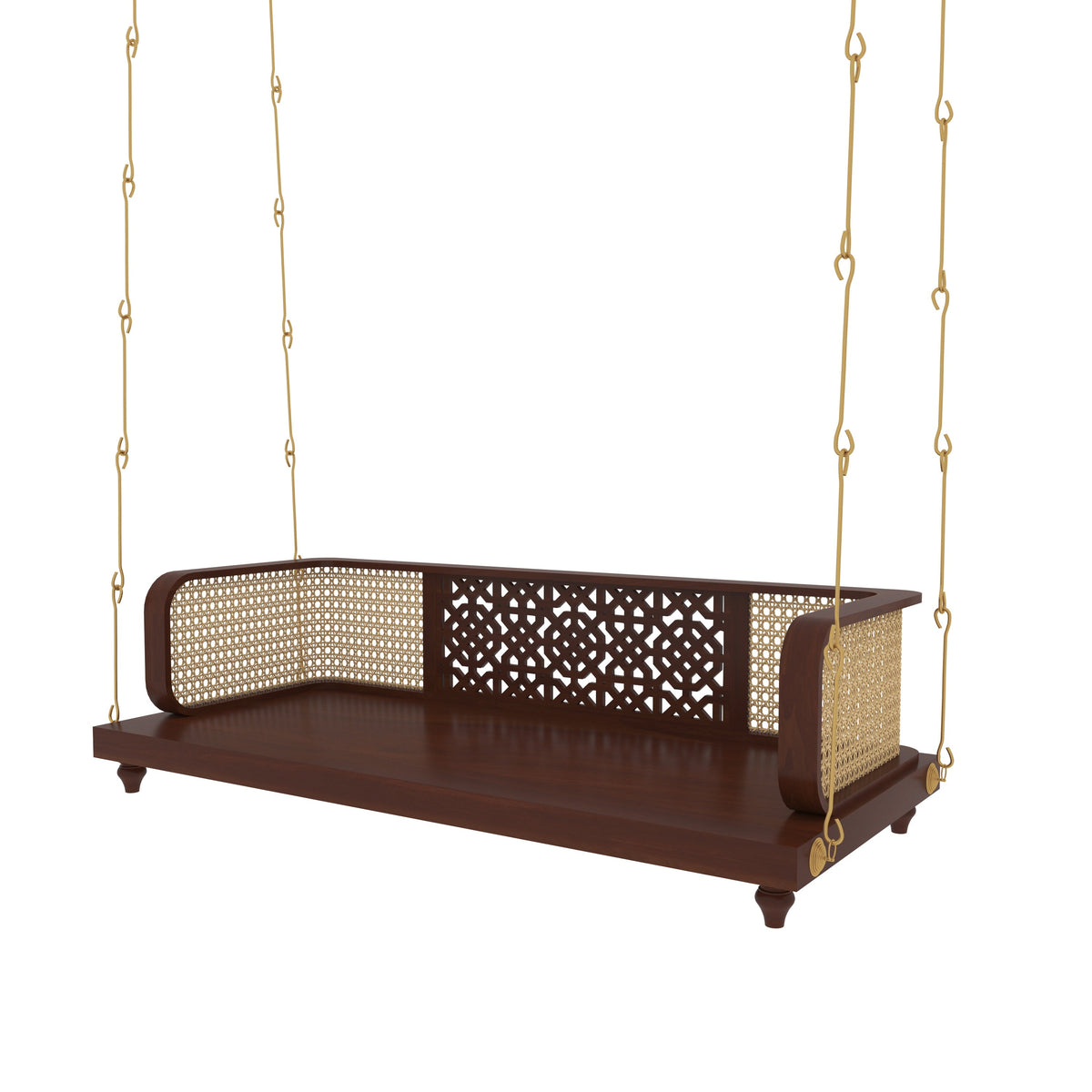 Freya Carved Hanging Swing — view 5
