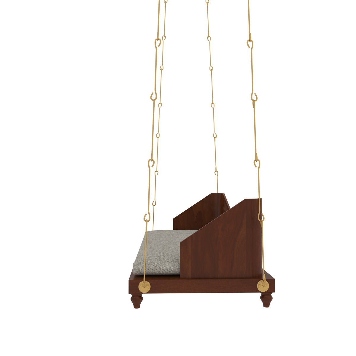 Gaia Spindle Upholstered Hanging Swing — view 5