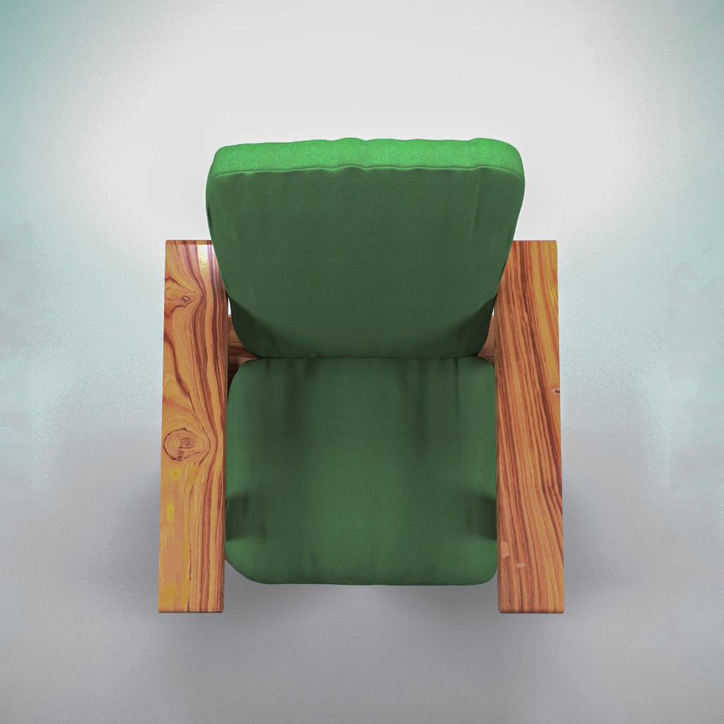 Flora Upholstered Green Armchair — view 6