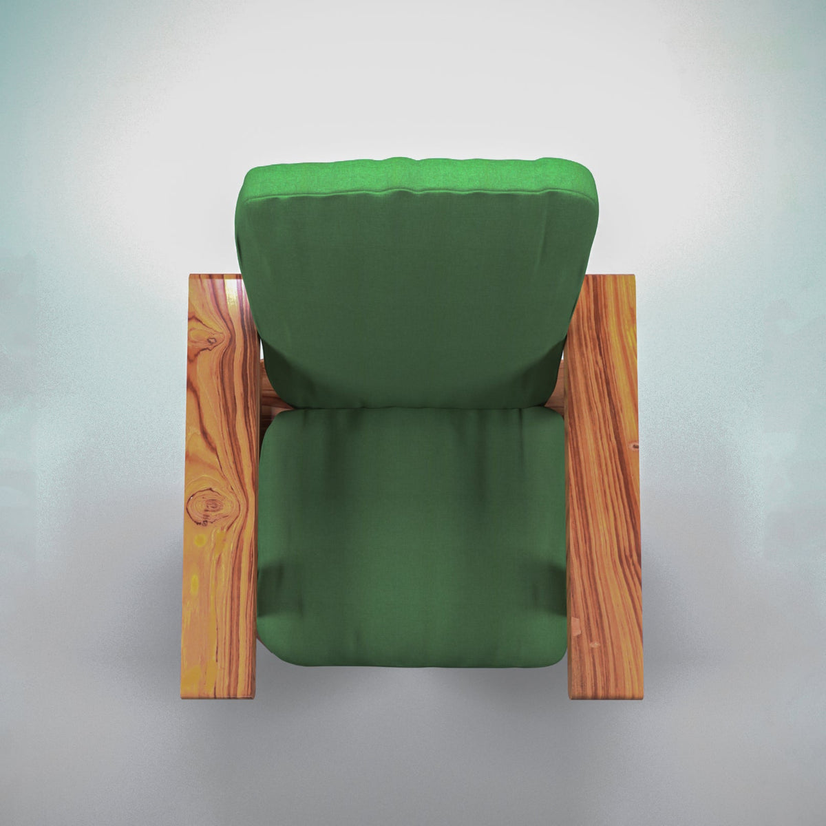 Flora Upholstered Green Armchair — view 6