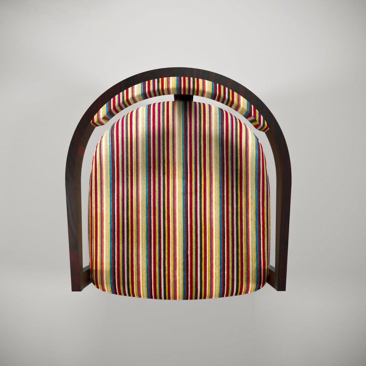 Laurel Round Curved Armchair — view 6