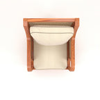 Freya Cane Upholstered Armchair — view 5