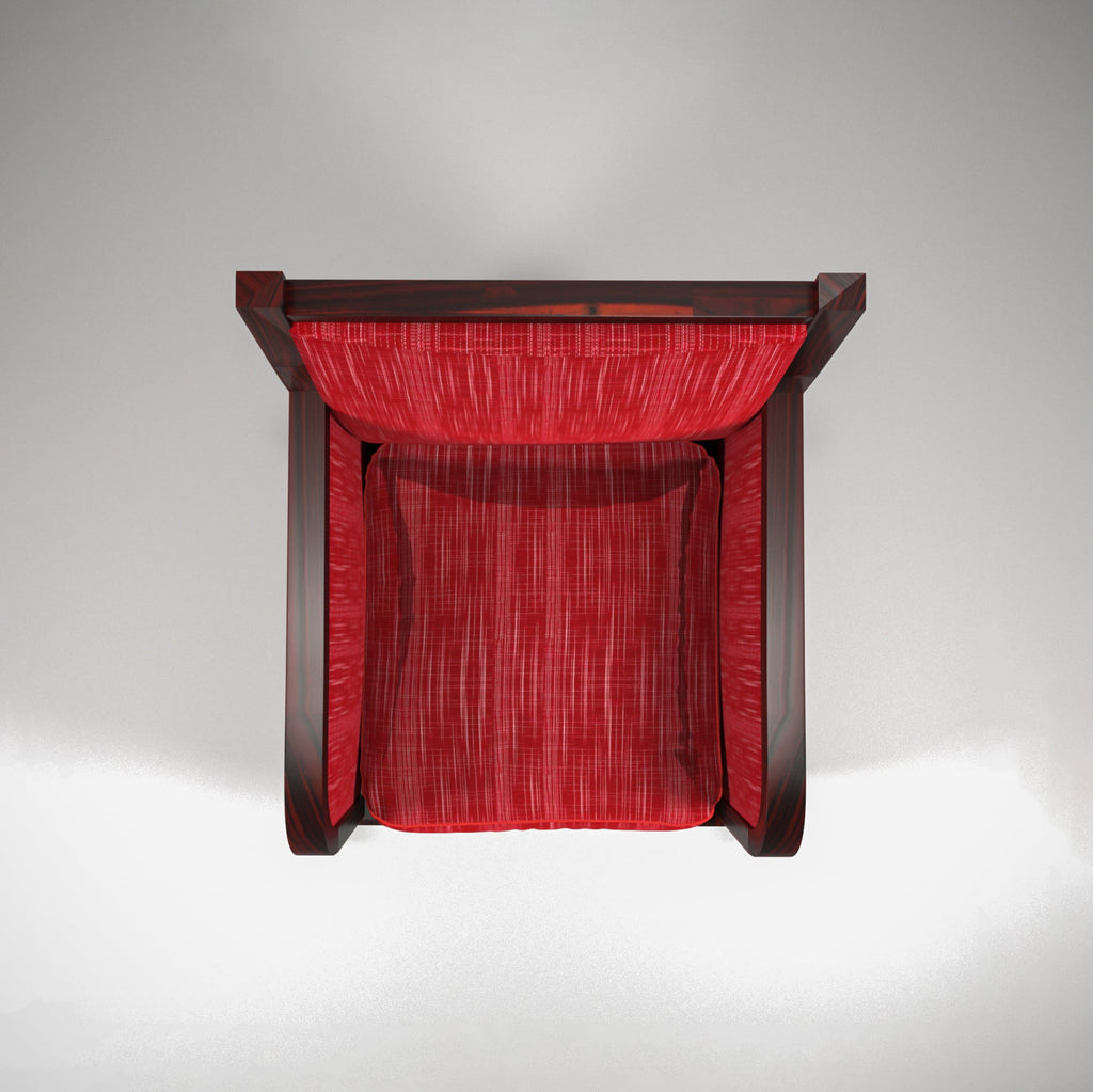 Celine Upholstered Rustic Armchair — view 5