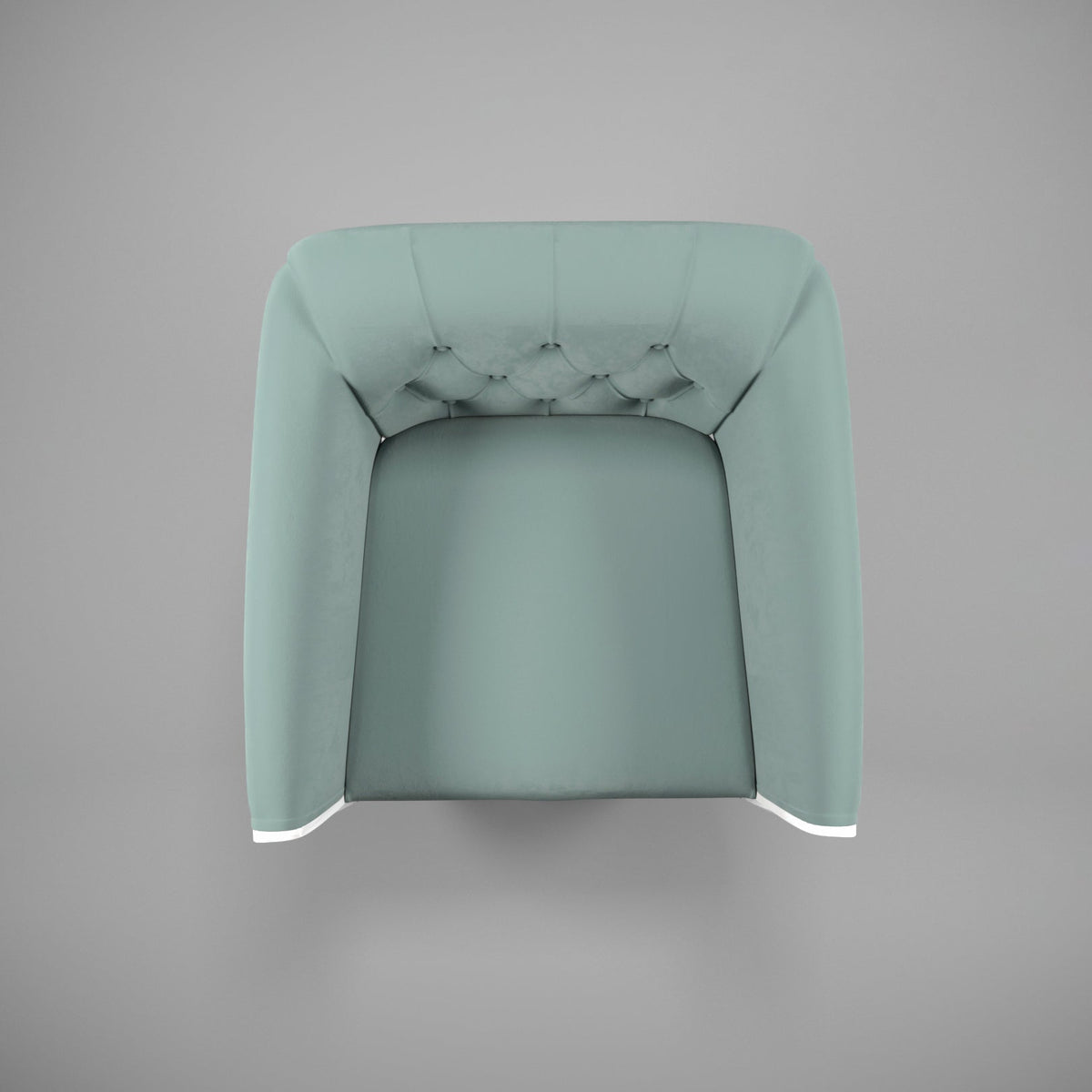 Elodie Upholstered White Armchair — view 4