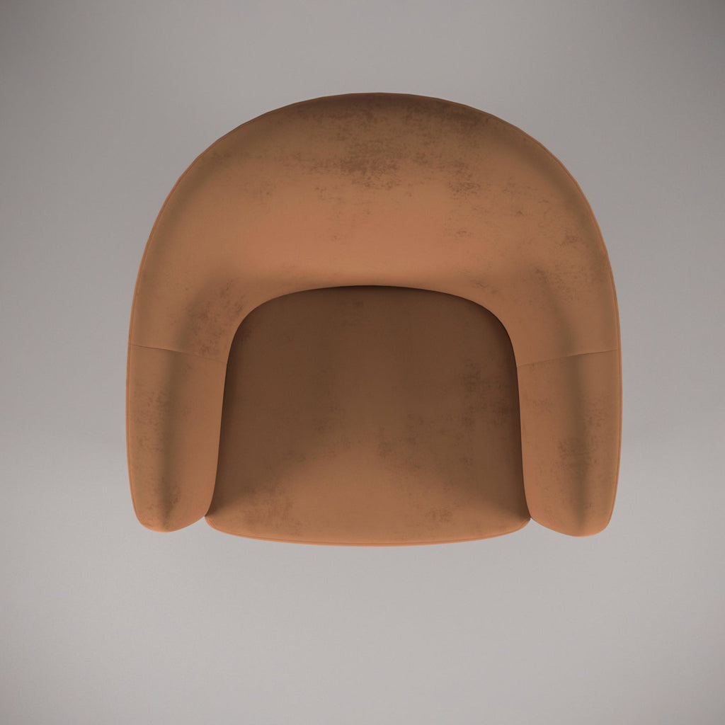 Orla Yellow Metal Armchair — view 4
