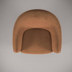 Orla Yellow Metal Armchair — view 4