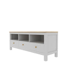 Iris White Engineered Wood TV Unit — view 3