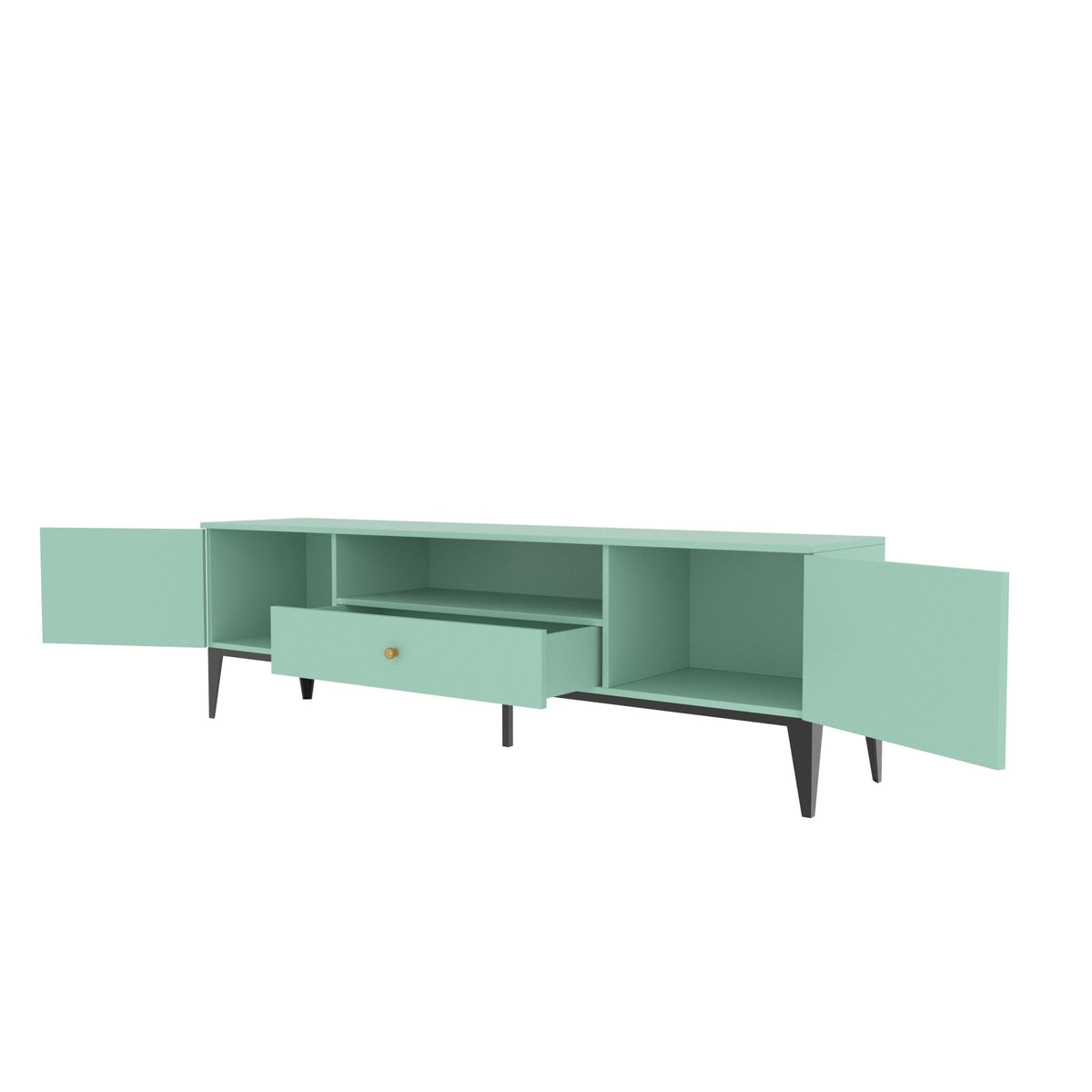 Kaia Green Engineered Wood TV Unit — view 4