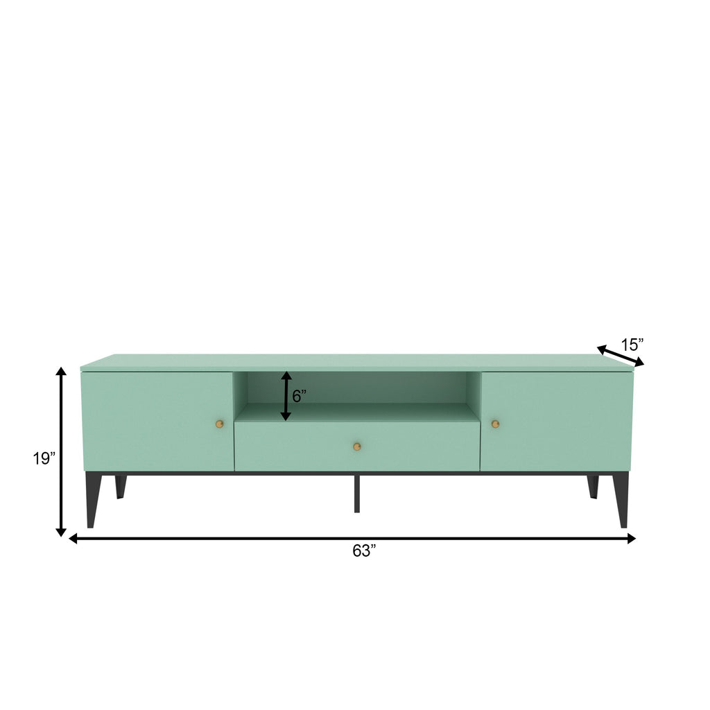 Kaia Green Engineered Wood TV Unit — view 5