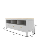 Iris White Engineered Wood TV Unit — view 5