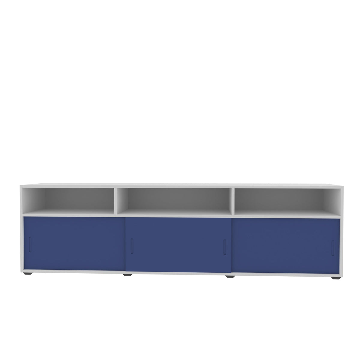 Jolie White Blue Engineered Wood TV Unit — view 2