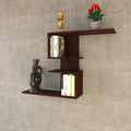 Lumi Asymmetric Engineered Wood Wall Shelf — view 1