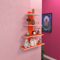 Lucien Floating Two-Tone Engineered Wood Wall Shelf — view 1