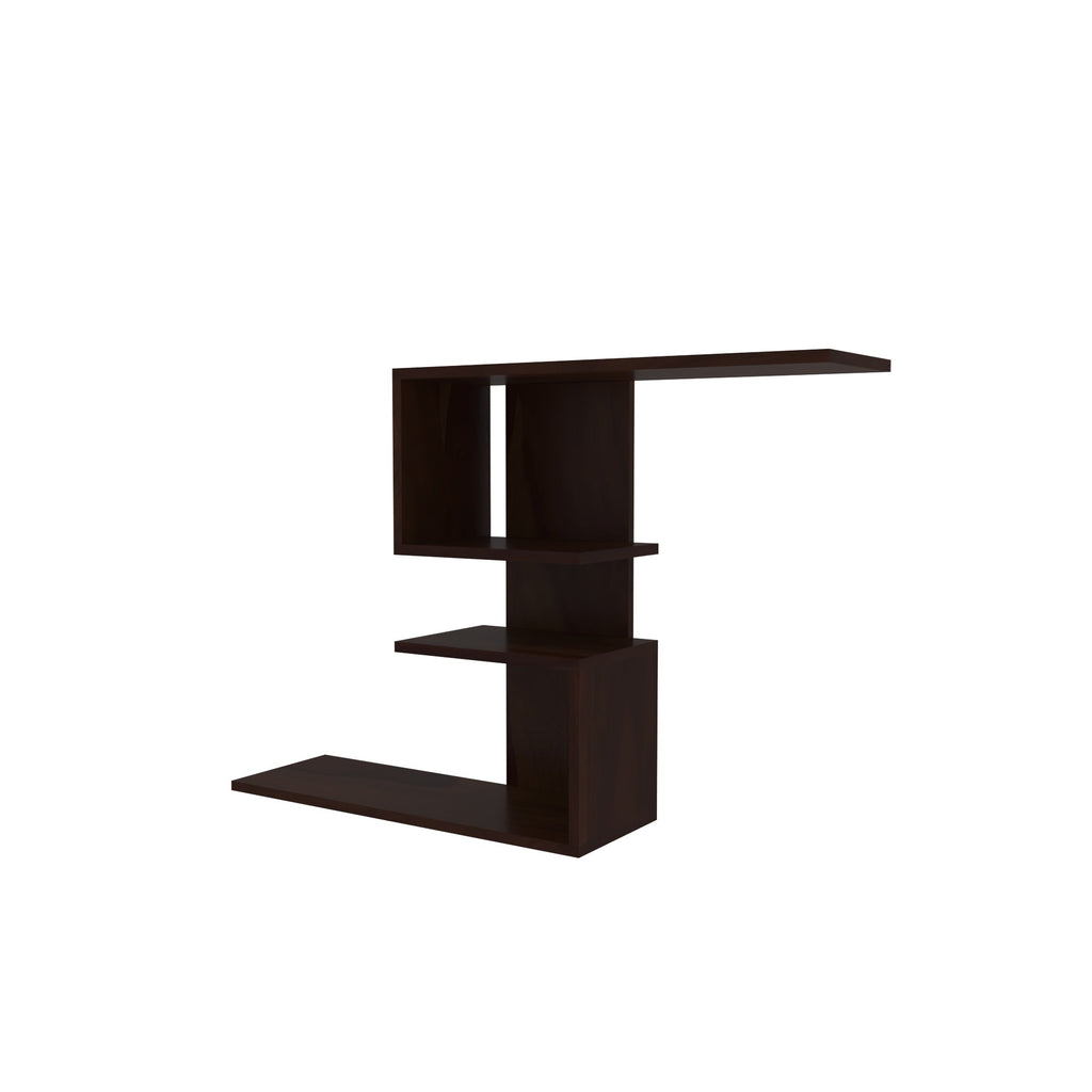 Lumi Asymmetric Engineered Wood Wall Shelf — view 2