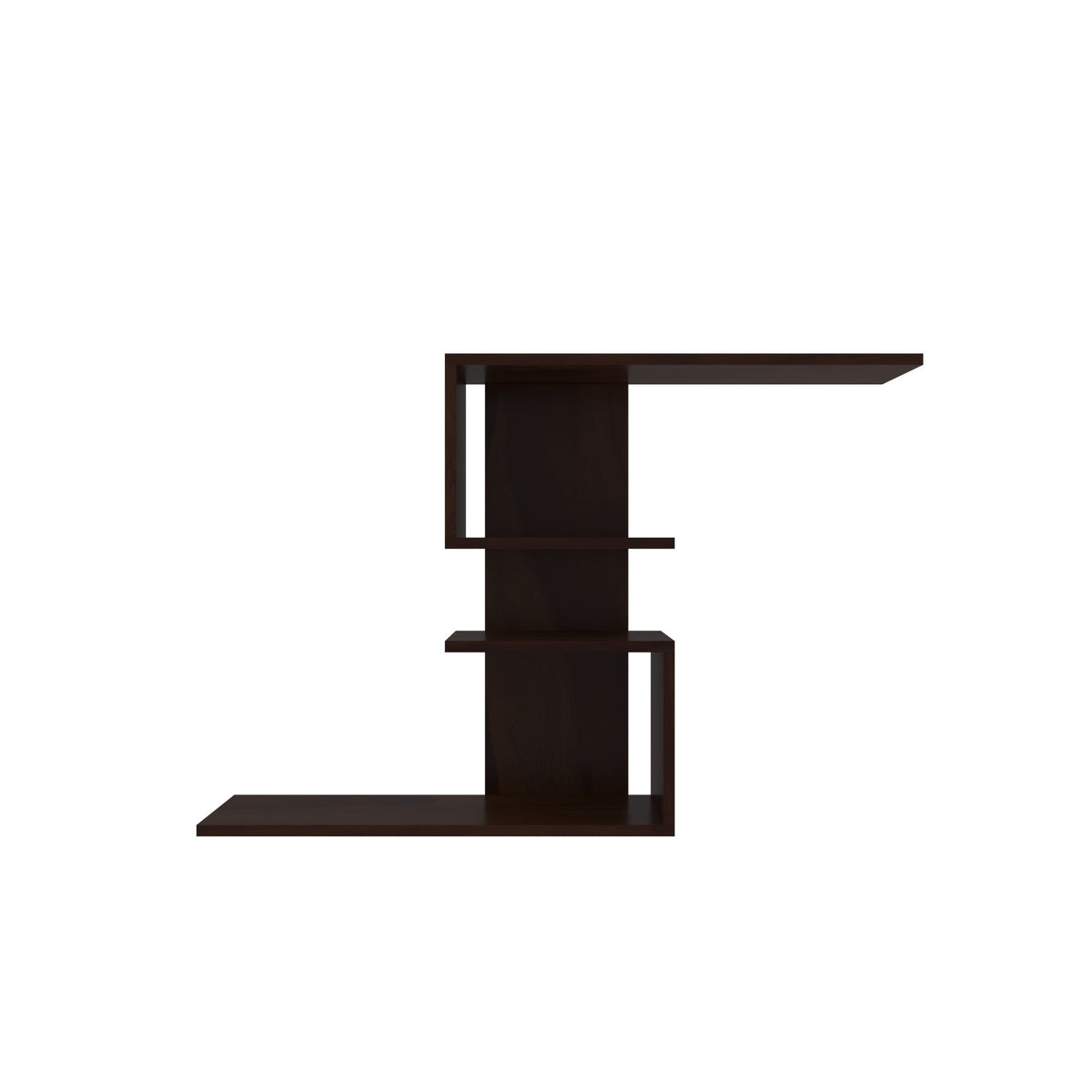 Lumi Asymmetric Engineered Wood Wall Shelf — view 3