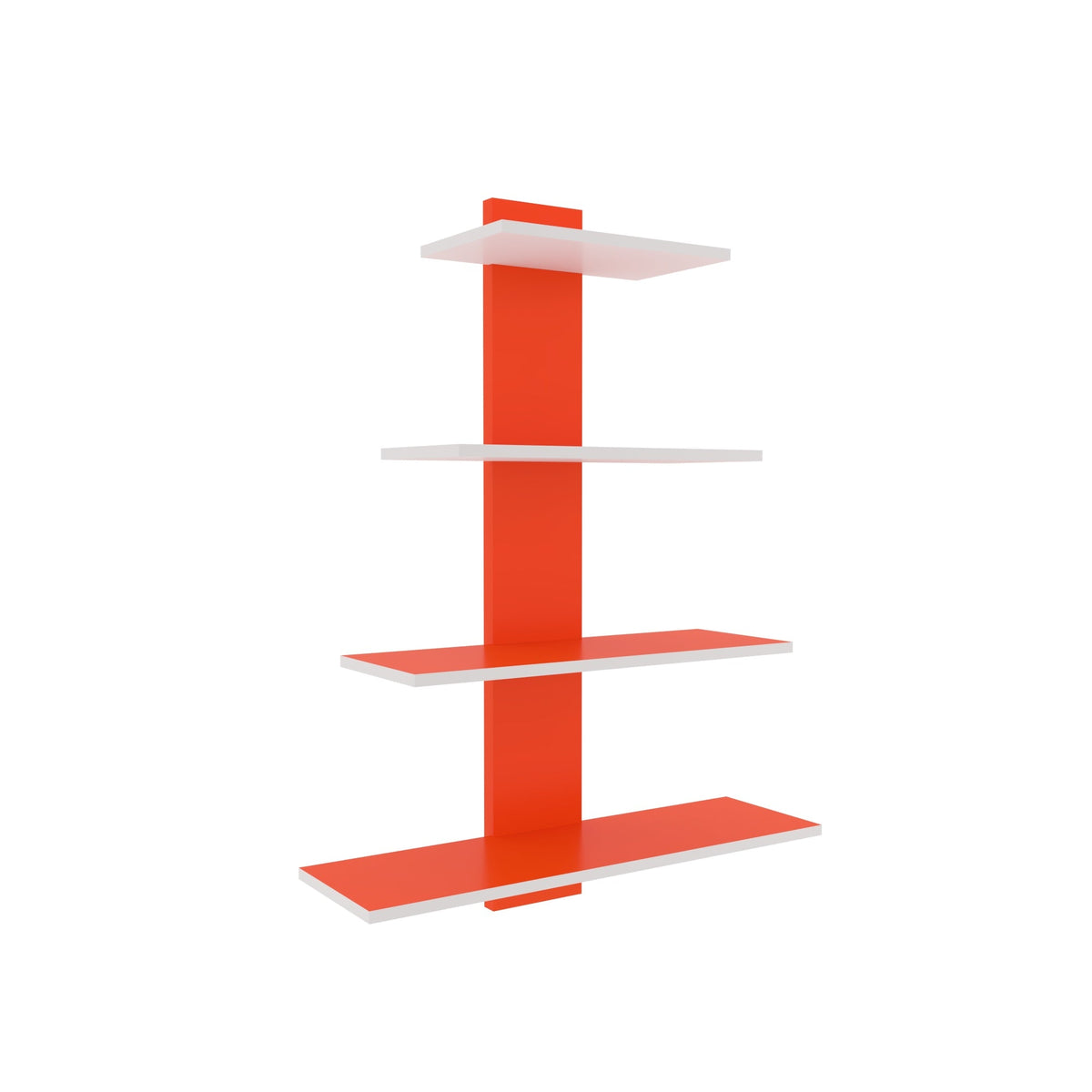 Lucien Floating Two-Tone Engineered Wood Wall Shelf — view 3