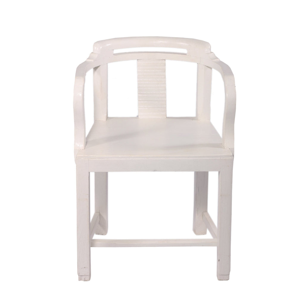 Romy White Armchair — view 1