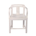 Romy White Armchair — view 1