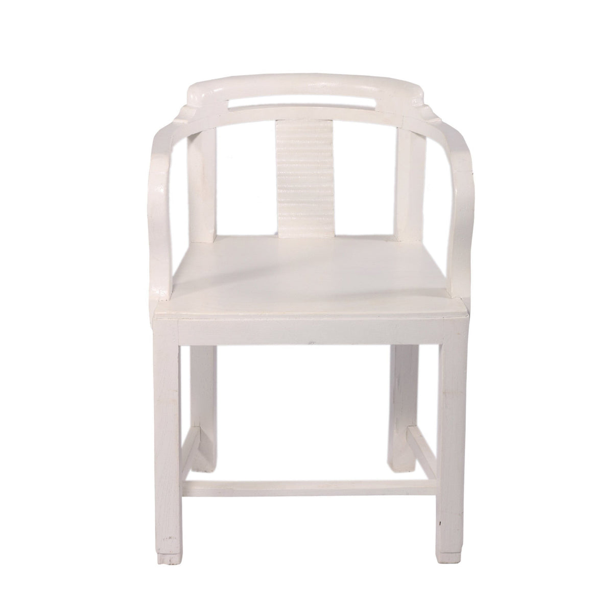 Romy White Armchair — view 1