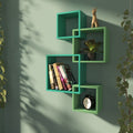 Olena Geometric Engineered Wood Wall Shelf — view 1