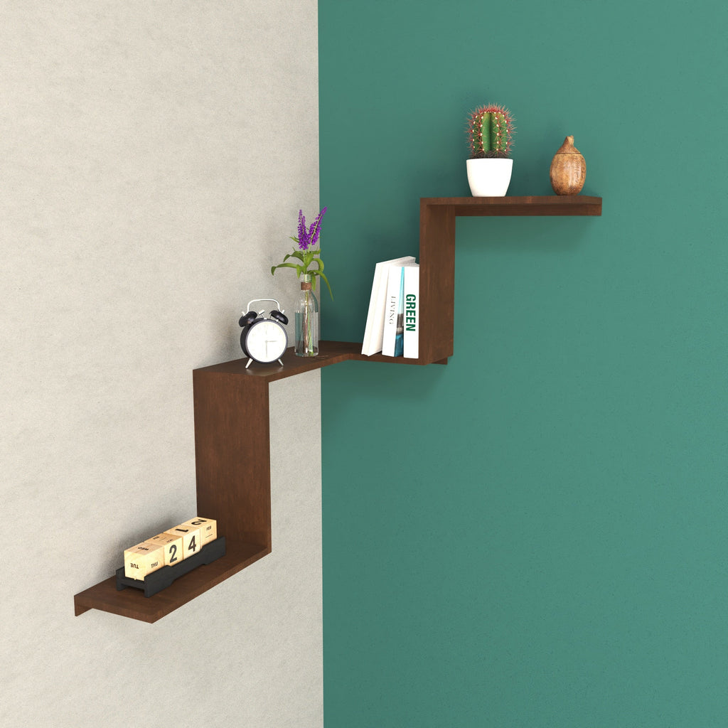 Maeve Floating Corner Wall Shelf — view 1