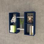 Livia Two-Tone Engineered Wood Wall Shelf — view 1