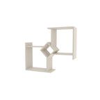 Mira Geometric Engineered Wood Wall Shelf — view 2