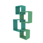 Olena Geometric Engineered Wood Wall Shelf — view 4