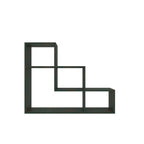 Maren Geometric Engineered Wood Wall Shelf — view 3